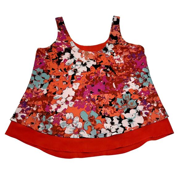 Romeo & Juliet Sleeveless Scoop Neck Flowy Floral Blouse Size S Bloomcore Summer - Picture 5 of 12